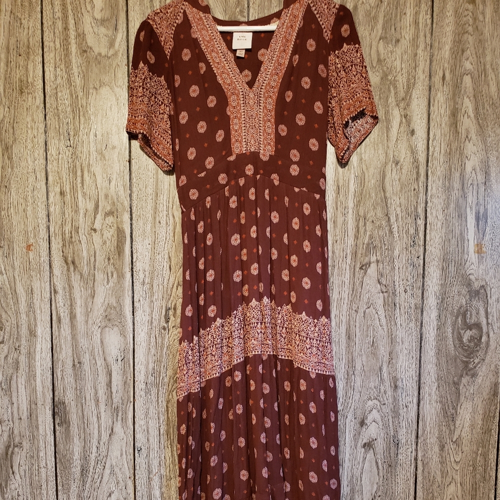 Knox Rose Rust Maxi Dress